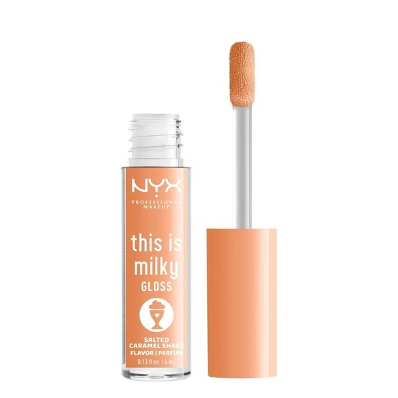 NYX This is Milky Gloss Salted Caramel Shake Hydrating Shine Lip Gloss - Picture 1 of 5